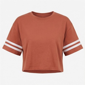 Camiseta Corta Oversize de Manga Larga para Mujer, Estilo Urbano, 100% Algodón, Personalizada, Moda Casual, Prenda Moderna - Product Image 1