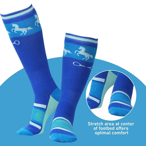 Chaussettes d'équitation personnalisées à logo, longueur genou, 100 % coton, faible MOQ, avec option OEM - Product Image 6