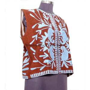 Chaleco Corto de Algodón con Estampado Floral Boho sin Mangas, Chaleco Bordado Chic, Chaleco de Verano para Fiestas - Product Image 6