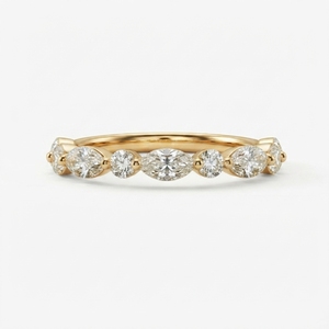Anillo de Boda Clásico de Oro Amarillo de 14K con Diamante Cultivado en Laboratorio Certificado por IGI de 1.06 CT, Engaste de Garras, Diseño Simple, Elegante y Minimalista - Product Image 1