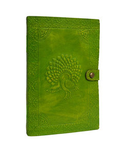Diario de Cuero Genuino con Diseño de Pavo Real, Hecho a Mano, Cierre de Gancho Metálico, Cuaderno al por Mayor - Product Image 4