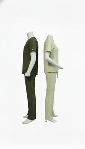 Conjunto de Uniforme Médico para Hombre y Mujer, Cuello en V, Pantalones Transpirables y Cómodos, Ropa de Trabajo para Hospital, Proveedor OEM al por Mayor - Product Image 2