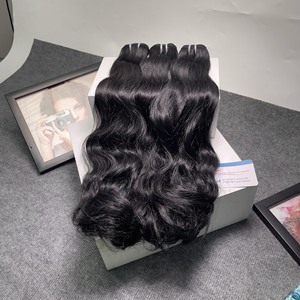 Gran oferta Black Friday Premium Raw vietnamita mujer pelo Natural ondulado trama extensiones de cabello textura alta calidad suave sedoso - Product Image 4