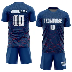 OEM Custom Soccer Uniform Set Professional Football Jersey and <b>Shorts</b> Breathable Quick Dry Sportswear Kit - Product Image 3