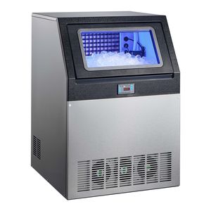 Attrezzatura di Refrigerazione per Cucine Commerciali, Macchina per il Ghiaccio in Acciaio Inox, Produzione 440 Libbre/24h, Capacità di Stoccaggio 85 Libbre - Product Image 1