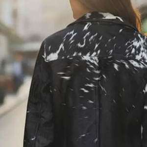 Chaqueta de Cuero Auténtico con Pelo, Patrón Natural, Material Suave y Duradero, Prenda Exterior Elegante, Ideal para la Moda de Invierno - Product Image 5