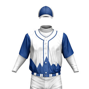 High Quality Breathable 100% Polyester Unisex <b>Baseball</b> Uniform Set Wholesale Customized Uniform Logo - Product Image 4