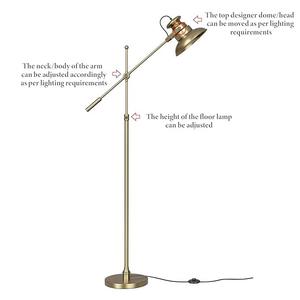 Lampadaire contemporain avec abat-jour en verre et base stable pour chambre à coucher, salon, hôtel - Product Image 1