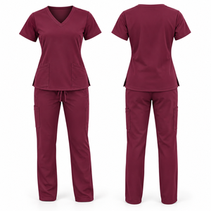 Ensembles de tenues médicales personnalisées pour femmes : Jogger, Blouse et Pantalon, pour infirmières, médecins, personnel hospitalier et esthéticiennes - Product Image 3