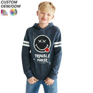 Sweat-shirt à capuche en coton tricoté anti-rétrécissement pour bébés et enfants (garçons et filles) - Product Image 4