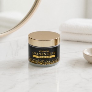 Crème au collagène Golden Glow, crème à l'acide tranexamique, soin anti-âge du visage, crème pour le visage raffermissante, crème éclaircissante pour le visage, crème pour le visage PDRN - Product Image 2