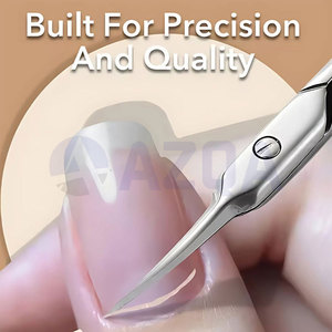 Premium Stainless Steel <b>Nail</b> Care <b>Set</b> with Cuticle Scissors Nipper and Dual Ended Cuticle Pusher Manicure Tools - Product Image 2