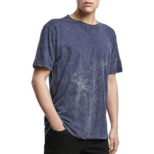 T-shirt pour homme grande taille à prix raisonnable, effet délavé, avec logo personnalisé, t-shirts pour homme effet délavé - Product Image 1