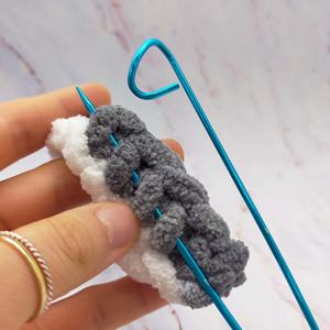 Soportes de punto de aleación de aluminio Juego DE SEGURIDAD Soporte de hilo de 12cm de largo para nociones de manualidades textiles y telas/ganchillo - Product Image 5