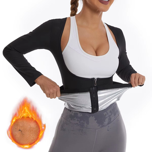 Traje de yoga moldeador de cintura para mujer, talla grande europea y americana, control de abdomen, corsé deportivo, trajes de sauna - Product Image 6