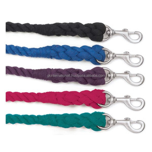 Vente flash Corde de plomb pour cheval en nylon PP avec mousqueton en laiton Cordes de plomb solides pour chevaux disponibles à prix avantageux Commandes en gros acceptées - Product Image 6