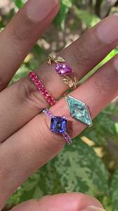 Women's Emerald Cut Gemstone Ring Bezel Setting Geometric Classic Style Engagement Ring - Product Image 6