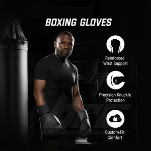 Gants de boxe en matériau durable, équipement de protection, gants de boxe pour usage extérieur, en stock - Product Image 3