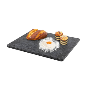 Planche à découper en marbre blanche avec poignée, planche à découper carrée, utilisée en cuisine - Product Image 3