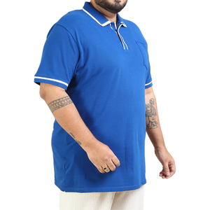 Camiseta de Hombre Talla Grande, Lisa, de Spandex/Algodón, Casual, Manga Corta, Transpirable, Ecológica, Tejida, Verano, Cómoda, con Logotipo Personalizado - Product Image 3