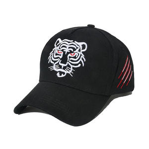Gorra de Béisbol de 6 Paneles Personalizada al por Mayor de Alta Calidad, Gorras de Pesca con Bordado de Cabeza de Tigre, Gorra Trucker - Product Image 1