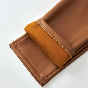 Nouveau style 2026 – Pantalon en cuir pour homme entièrement personnalisable avec logo – Meilleure vente – Tenue décontractée – Couleur unie - Product Image 6