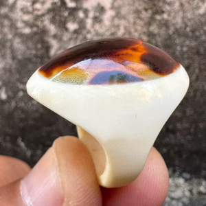 Handmade Eco-Friendly Natural European Style Buffalo Horn Polished Custom <b>Size</b> <b>Adjustable</b> Fashion <b>Ring</b> for Wedding Gift - Product Image 1