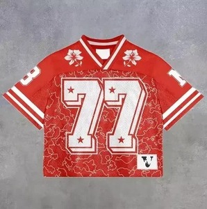 Camiseta Deportiva Retro de Malla para Hombre, Estilo Oversize con Número de Fútbol, Gráfico Casual, Hip Hop, Streetwear - Product Image 5