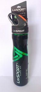 ขวดน้ำ LIVIA Virgin PP LivSPORT Lift Sports Hydration ขนาด 750 มล. สำหรับออกกำลังกาย ฟิตเนส ยิม เป็นมิตรกับสิ่งแวดล้อม ใช้ซ้ำได้ ดีไซน์โค้งมน ฝาเปิดแบบดิจิตอล - Product Image 3