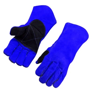 Gants de soudage en cuir de vachette renforcé, résistants à l'abrasion, ignifuges, pour la lutte contre les incendies et le barbecue - Product Image 3