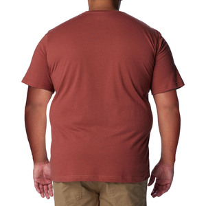 Camiseta de Manga Corta con Cuello Redondo para Hombre, Color Rojo, Poliéster/Algodón, Corte Regular, Estilo Informal, Color Sólido, Tejido de Punto, Diseño Digital Ecológico - Product Image 5