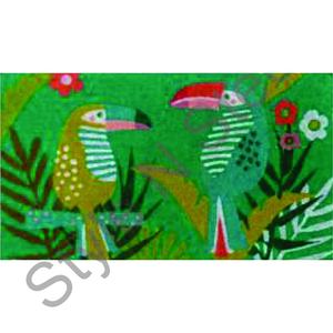 Perroquets imprimer maison paillasson anti-dérapant salon maison paillassons pour entrée perroquets personnalisés imprimer maison paillasson - Product Image 1