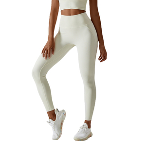 Leggings de sport tricotés écologiques respirants en polyester extensible pour le streetwear, la gym, le fitness, l'entraînement et le yoga, design personnalisé, haute performance - Product Image 1