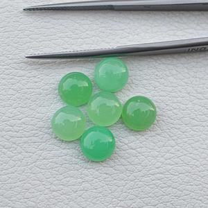คริโซเพรสสีเขียวทรงกลม10มม. อัญมณีหลวมผลิตจากหินคริโซเพรสธรรมชาติ - Product Image 3