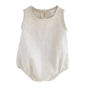 100% algodón Rip Baby Romper con cierre de botón a presión patrón sólido tejido de punto para fiestas de Primavera Verano otoño - Product Image 3