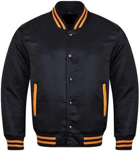 High Quality Satin Bamber Jacket Supplier Custom Embroidered Bomber Jackets for Schools Colleges Universities Sports Teams - Product Image 5