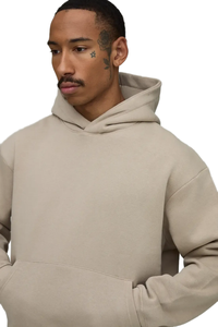 Sudadera con Capucha Oversize para Hombre, Color Gris Sólido, Estilo Casual, con Bolsillos, Material de Felpa de Algodón Tejido - Product Image 6