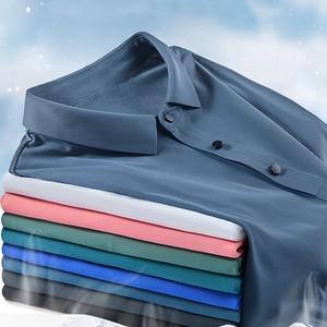 Camiseta de Hombre de Color Sólido, Algodón Teñido, Cuello Redondo, Manga Corta, Corte Regular, Informal, Básica, Cómoda para Uso Diario - Product Image 5