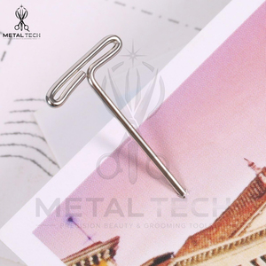 Hair Extension Salon Tool Set Stainless Steel T-Pins and C-Curve Curved Weaving <b>Needles</b> with Organizer <b>Case</b> Storage Kit - Product Image 4
