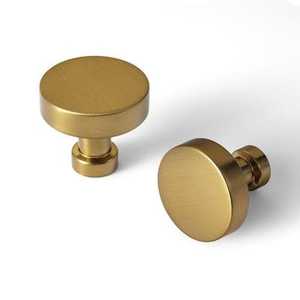 Juego de 2 perillas de latón de lujo de estilo europeo con borde de cuentas, accesorios modernos para muebles, perilla elegante para puerta de armario - Product Image 5