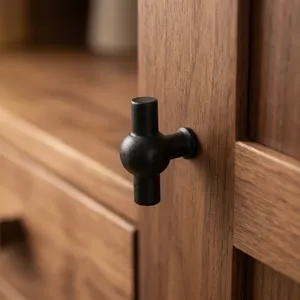 Economical Traditional Cast Iron Furniture Handles and <b>Knobs</b> <b>for</b> <b>Dresser</b> Cabinet Wardrobe Door Drawer-Antique Copper Finish - Product Image 1