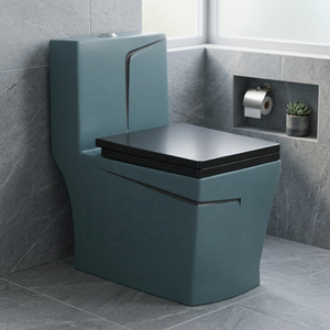 WC monobloc en céramique haut de gamme, moderne, à siphon en S, ensemble de sanitaires pour projets hôteliers de grande envergure - Product Image 5