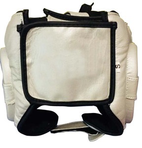 Protège-tête de boxe ESTRELLA en cuir PU bleu de qualité supérieure, double visière, respirant, doux, noir, unisexe, pour adultes, sport - Product Image 6