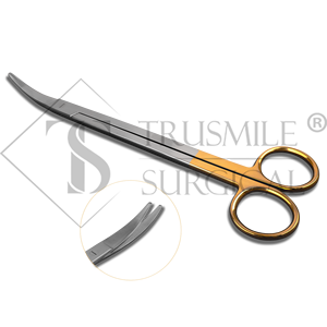 กรรไกรผ่าตัด Mayo เคลือบทองจากเยอรมันใช้ตรงสำหรับศัลยกรรมพลาสติกและสัตวแพทย์ - Product Image 1