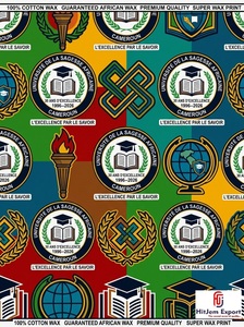 Custom African Wax Print Fabric Manufacturer School Anniversary Convention Uniform Celebration Textile Supplier OEM ODM - Product Image 2