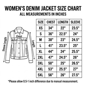 Veste en jean pour femme à manches longues 100% polyester, qualité supérieure, coupe régulière, confortable, vestes d'hiver - Product Image 5