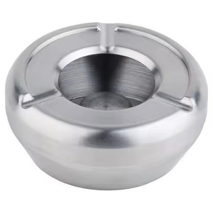 Cenicero de Metal para Mesa, Cenicero Moderno para Cigarrillos, Resistente al Viento, Decoración para el Hogar - Product Image 1