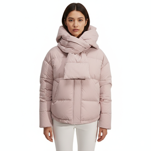 Sudadera con capucha de tela Memory, estilo urbano, con cremallera, cálida y afelpada, extragrande, reversible, con capucha desmontable, tipo abrigo cárdigan de invierno para mujer, tallas grandes - Product Image 4