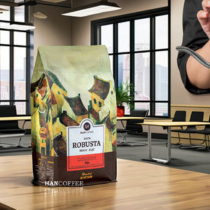 HANCOFFEE Café Robusta 100% Estándar Tostado en Grano, Personalizable OEM/ODM, Calidad Vietnamita, Empacado en Bolsa - Product Image 1