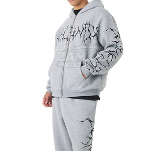 Survêtement pour homme à manches longues avec impression DTF, vêtements de mode et décontractés, tissu en coton, survêtements pour homme avec impression DTF - Product Image 3